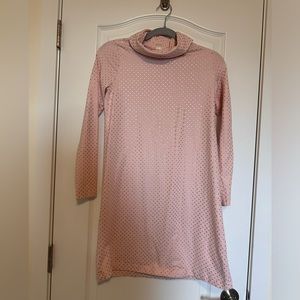 Crew Cuts stretch long sleeve, knee length mock neck dress